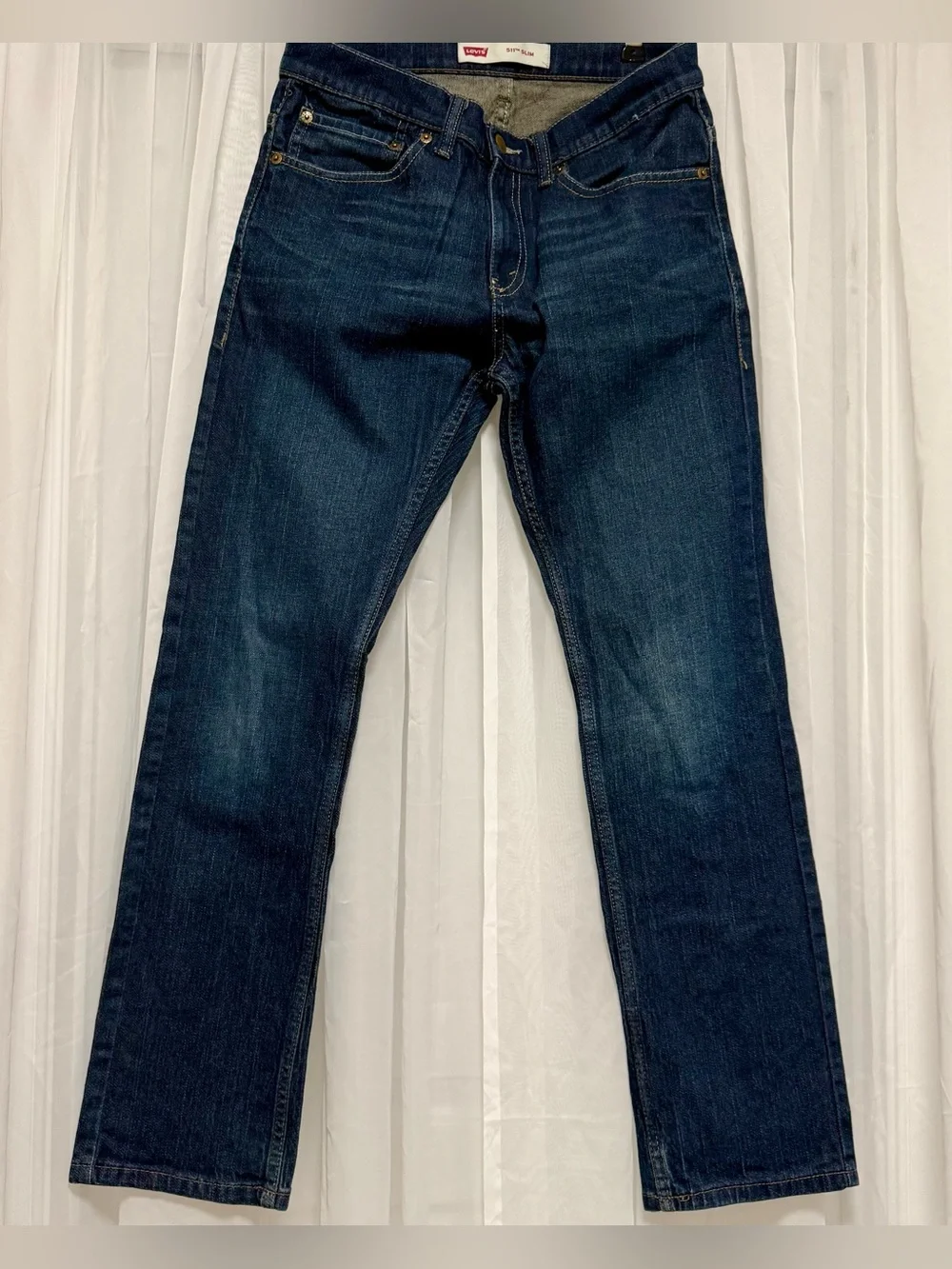 Levi's Men's Straight-Leg Dark Indigo Jeans 16 Reg W28x L28